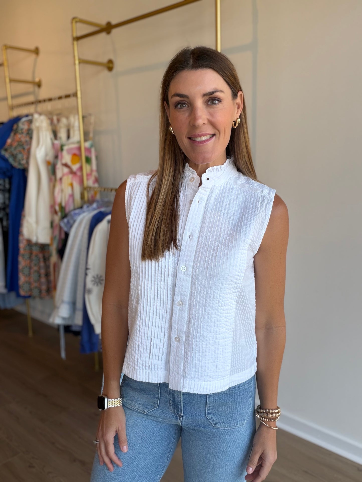 Pintuck Blouse