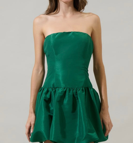 Emerald Bubble Dress