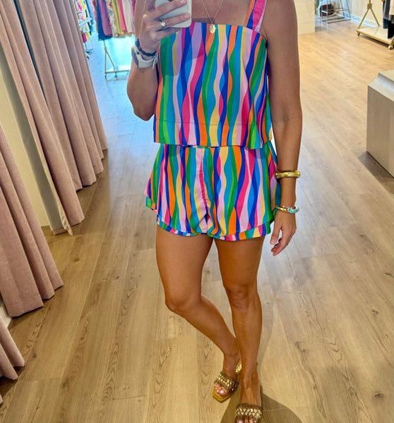 summer rainbow short