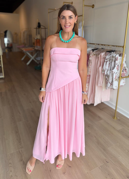 Romantic Strapless Midi