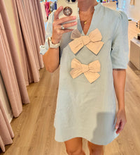 Puff Bow Mini Dress