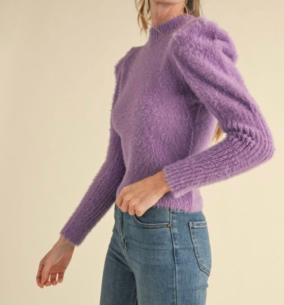 Prim Purple Sweater