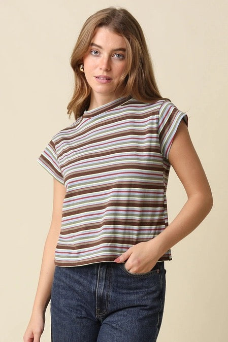 Later Stripe Tee