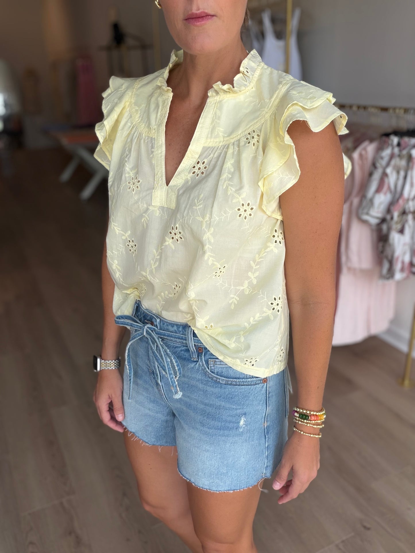 A Line Tie Waist Short