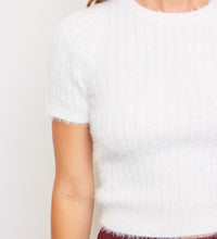 Fuzzy Knit Sweater Top