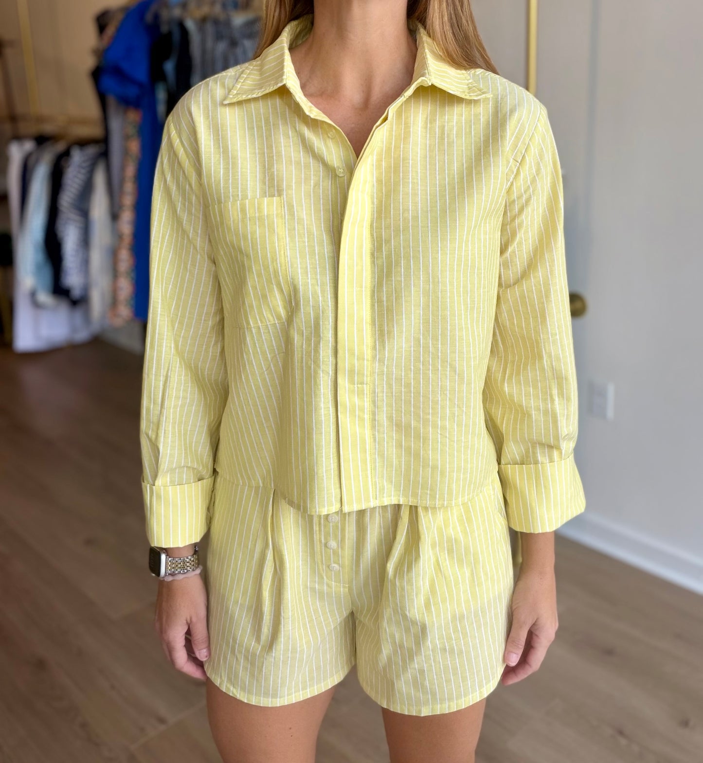 Kyle Crop Button Up