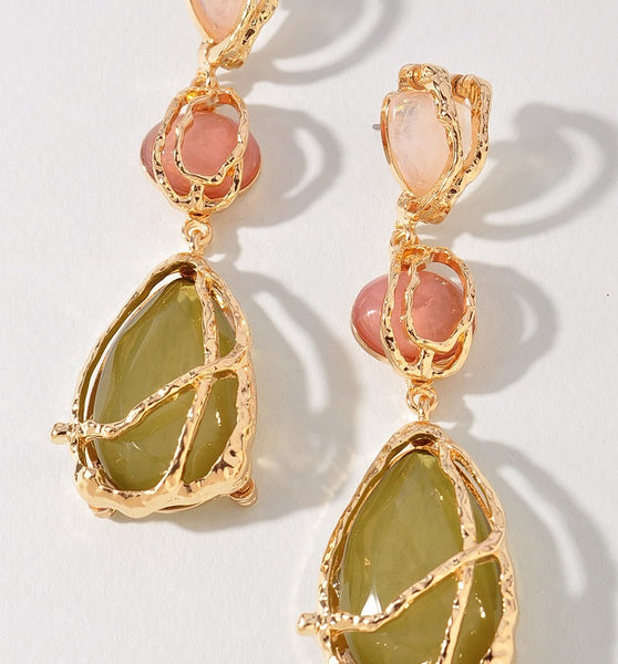 Stone Dangle Earring