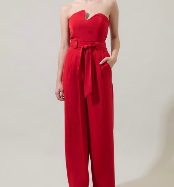 Madelyn strapless jumpsuit