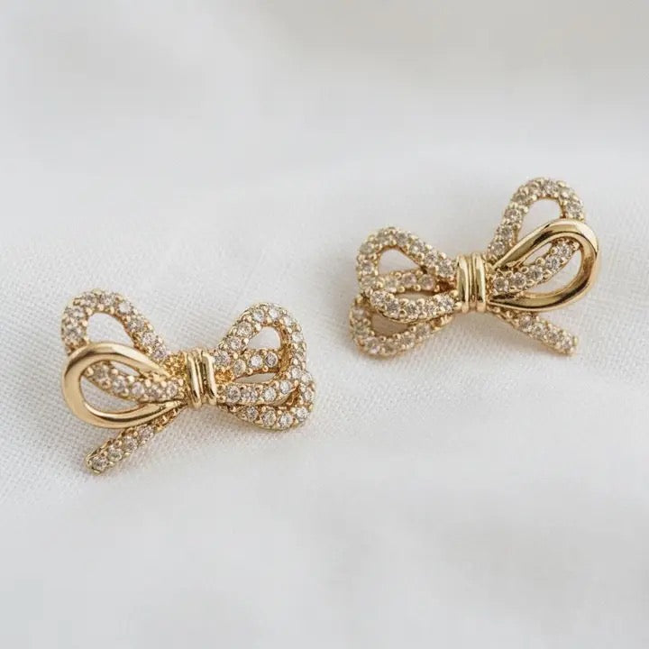 Zirconia Bow Stud