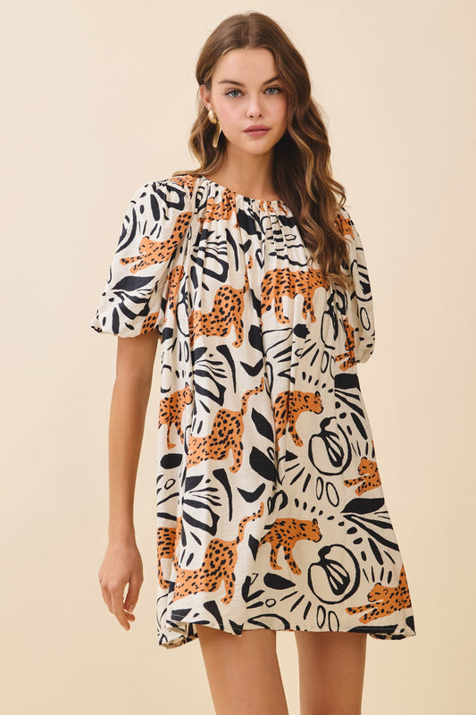 Leopard Round Dress