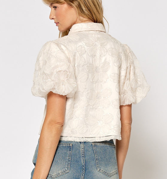 Embroidered Floral Blouse