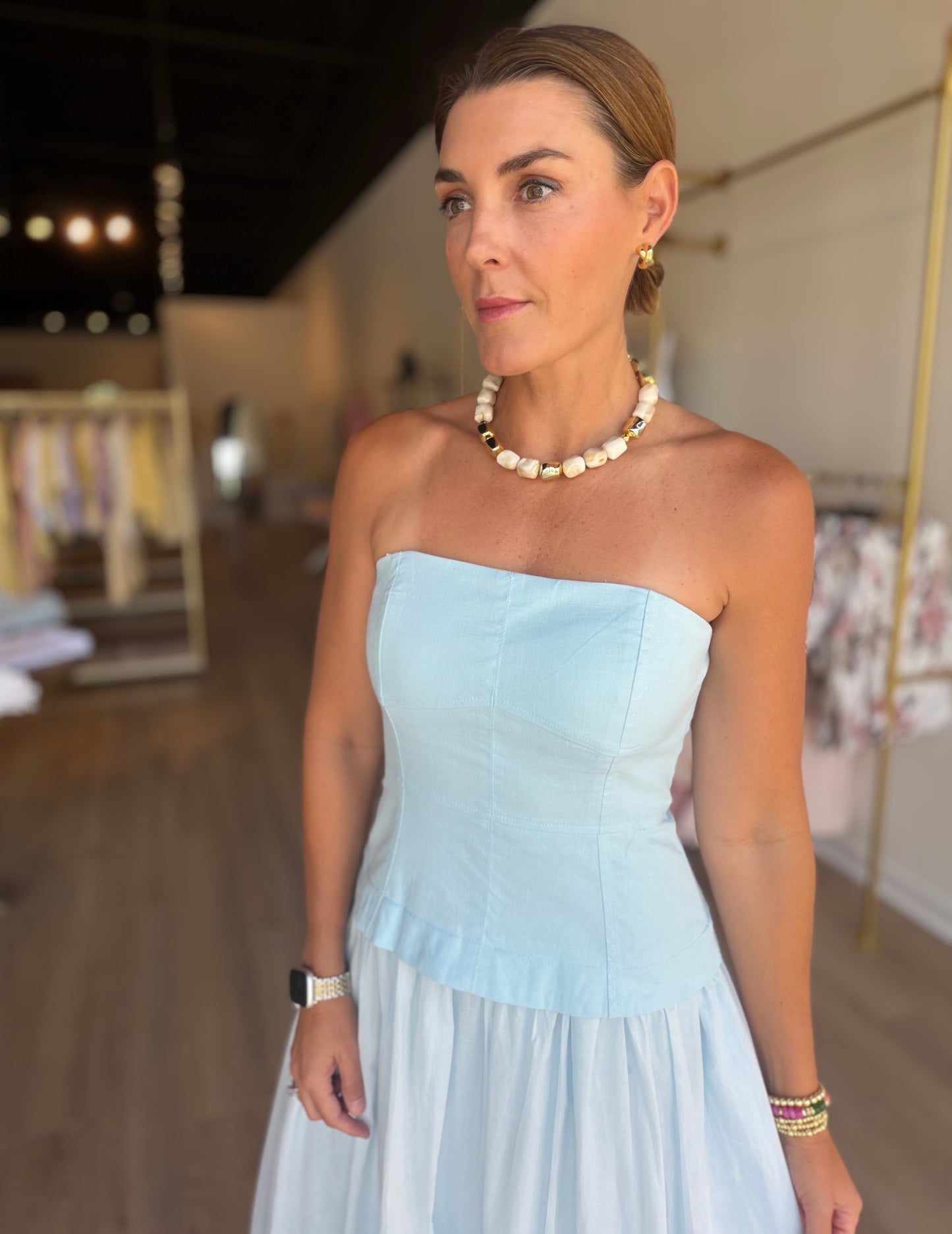 Blues Corset Midi