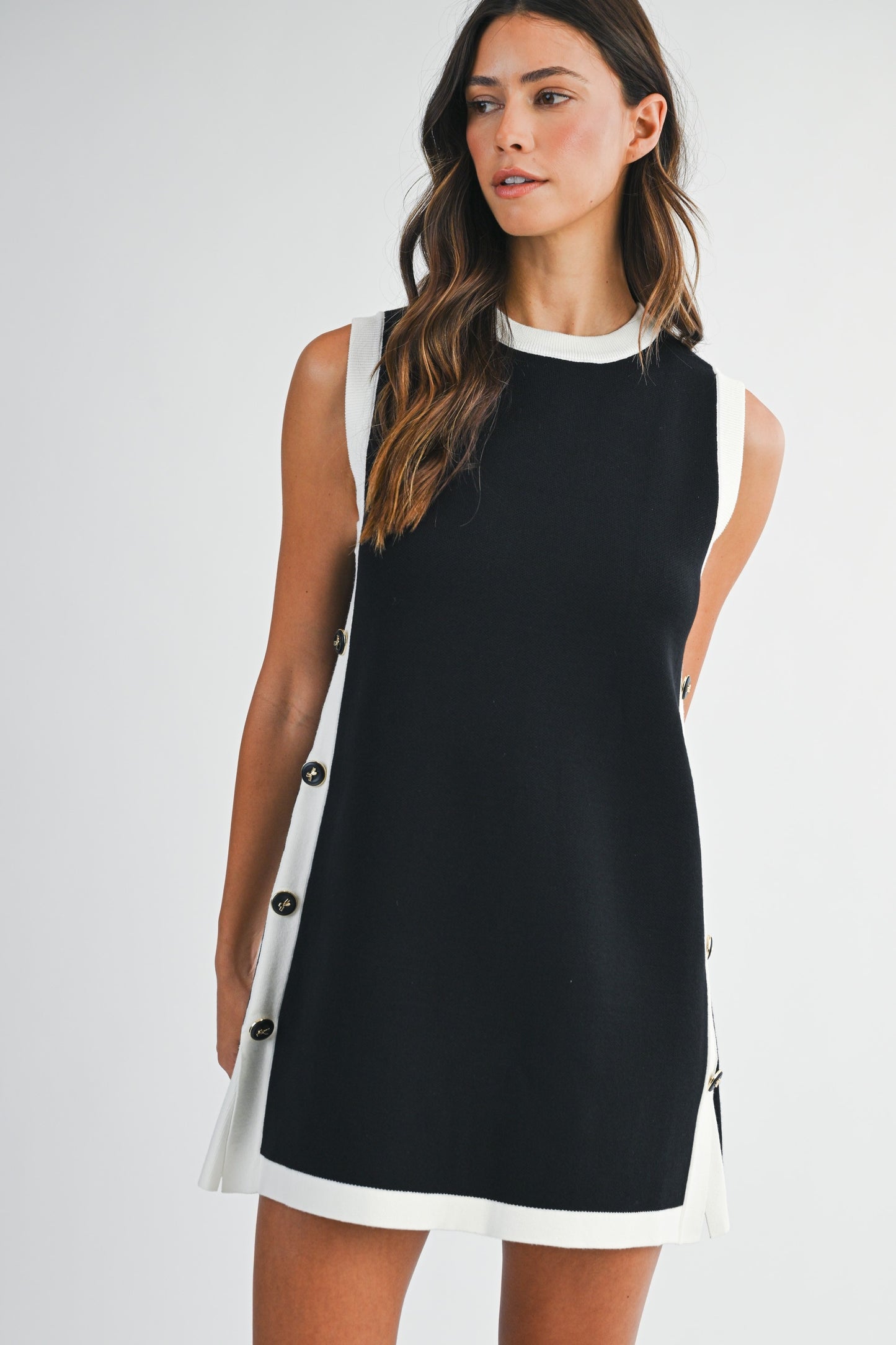 Side Trim Mini Dress