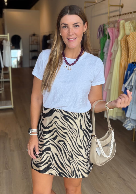 Metallic Tiger Skirt