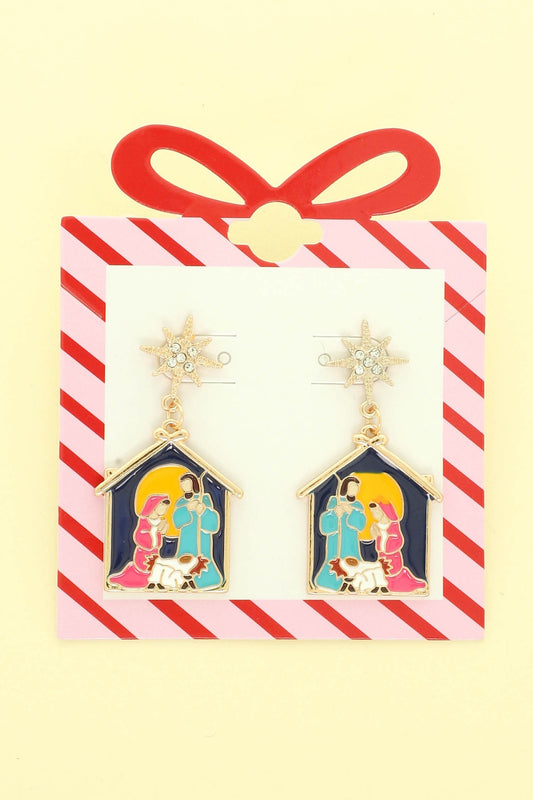 Nativity Post Earring