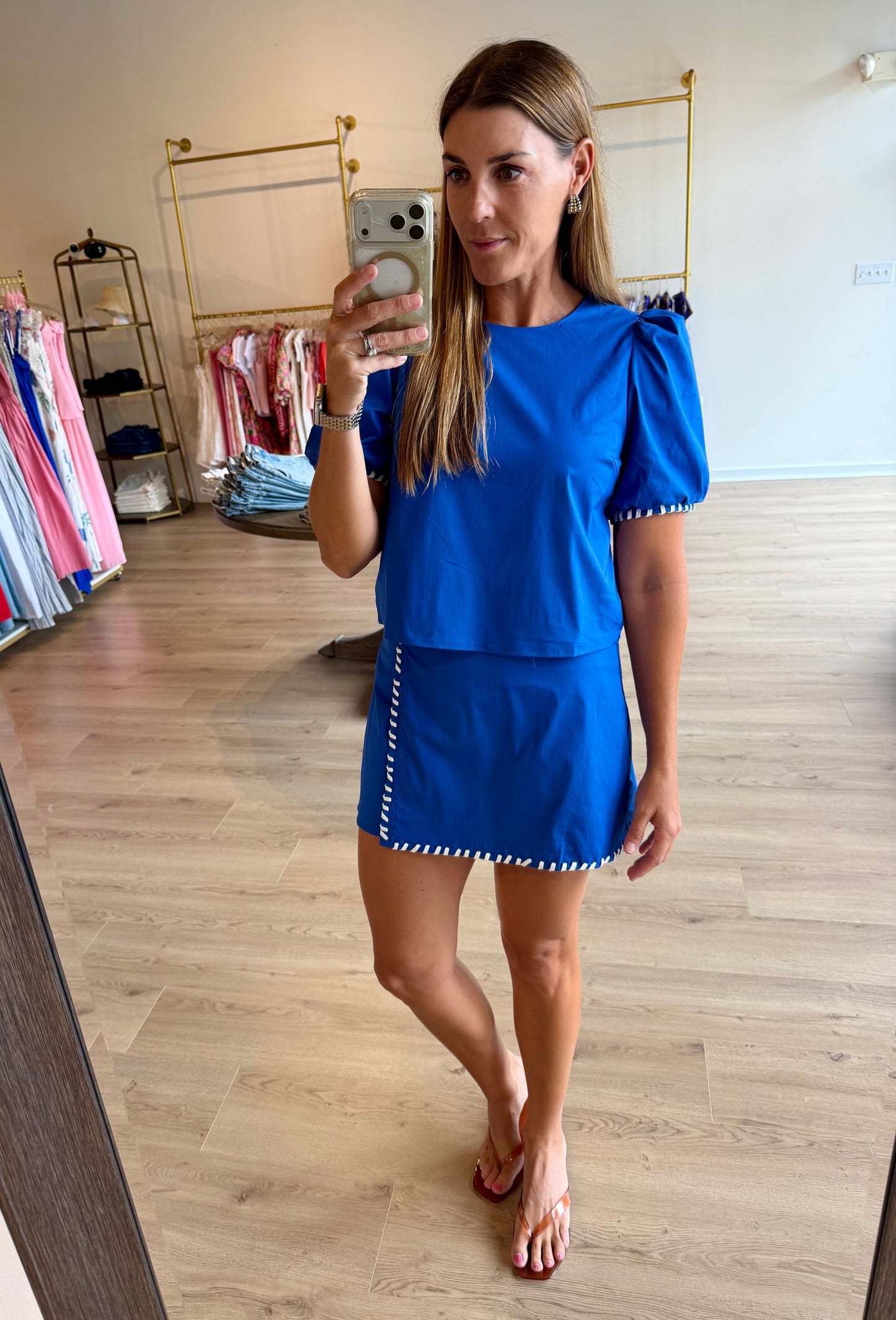 Contrast Whip Skort