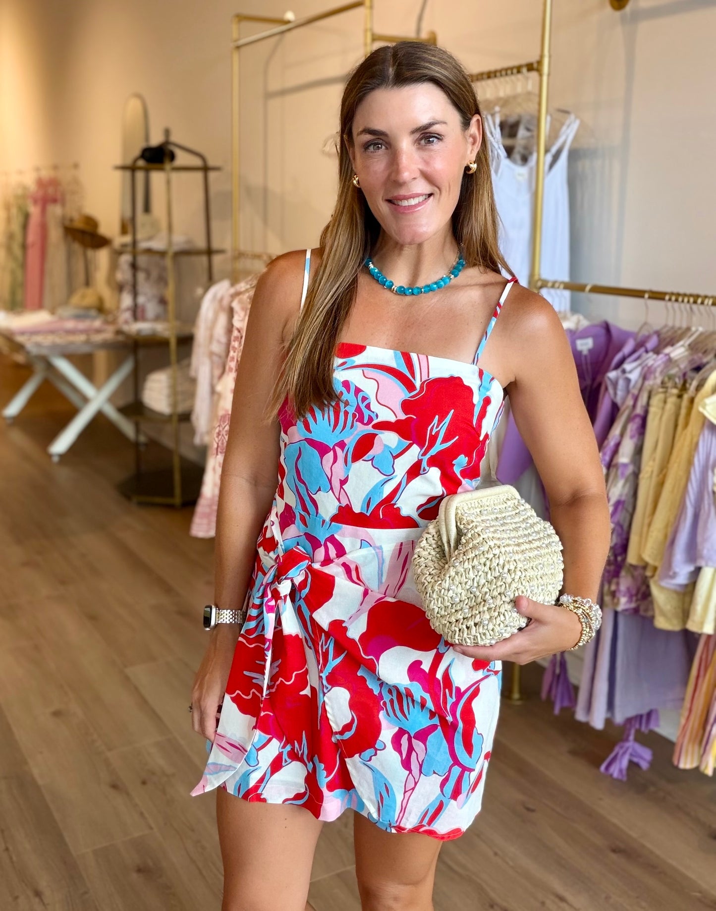 Samantha Wrap Mini Dress