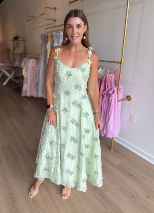 Mint Florals Midi