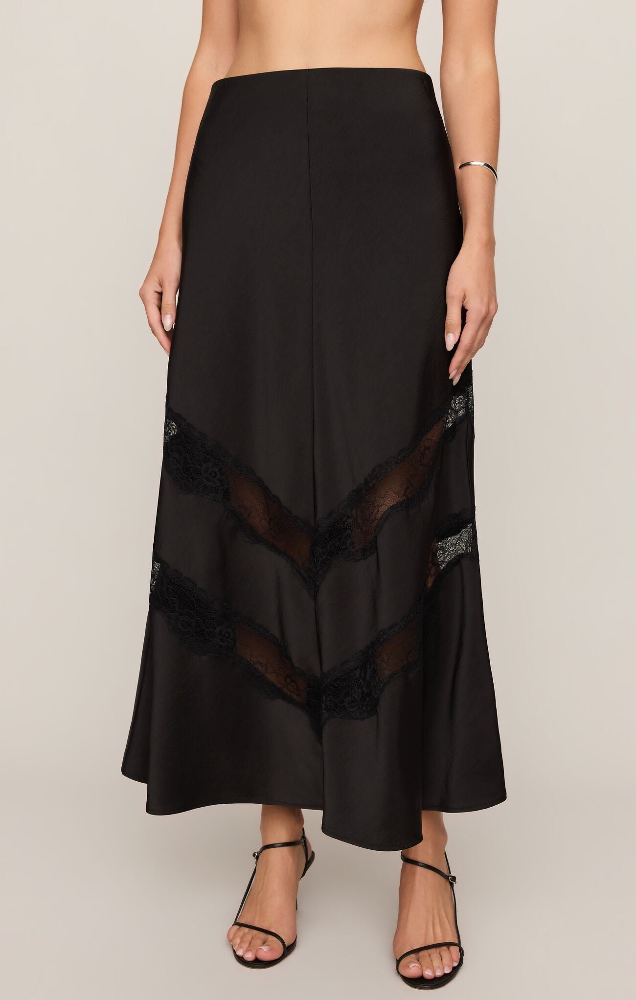 Lace Inset Midi