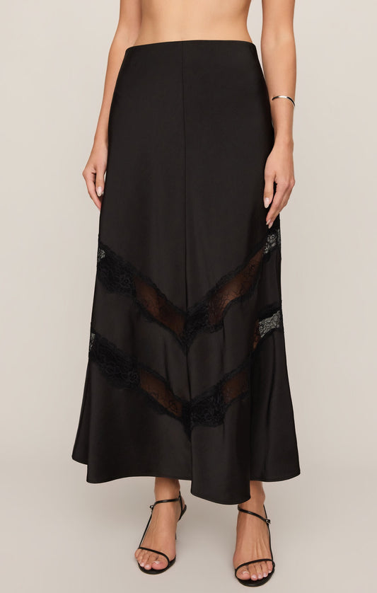 Lace Inset Midi