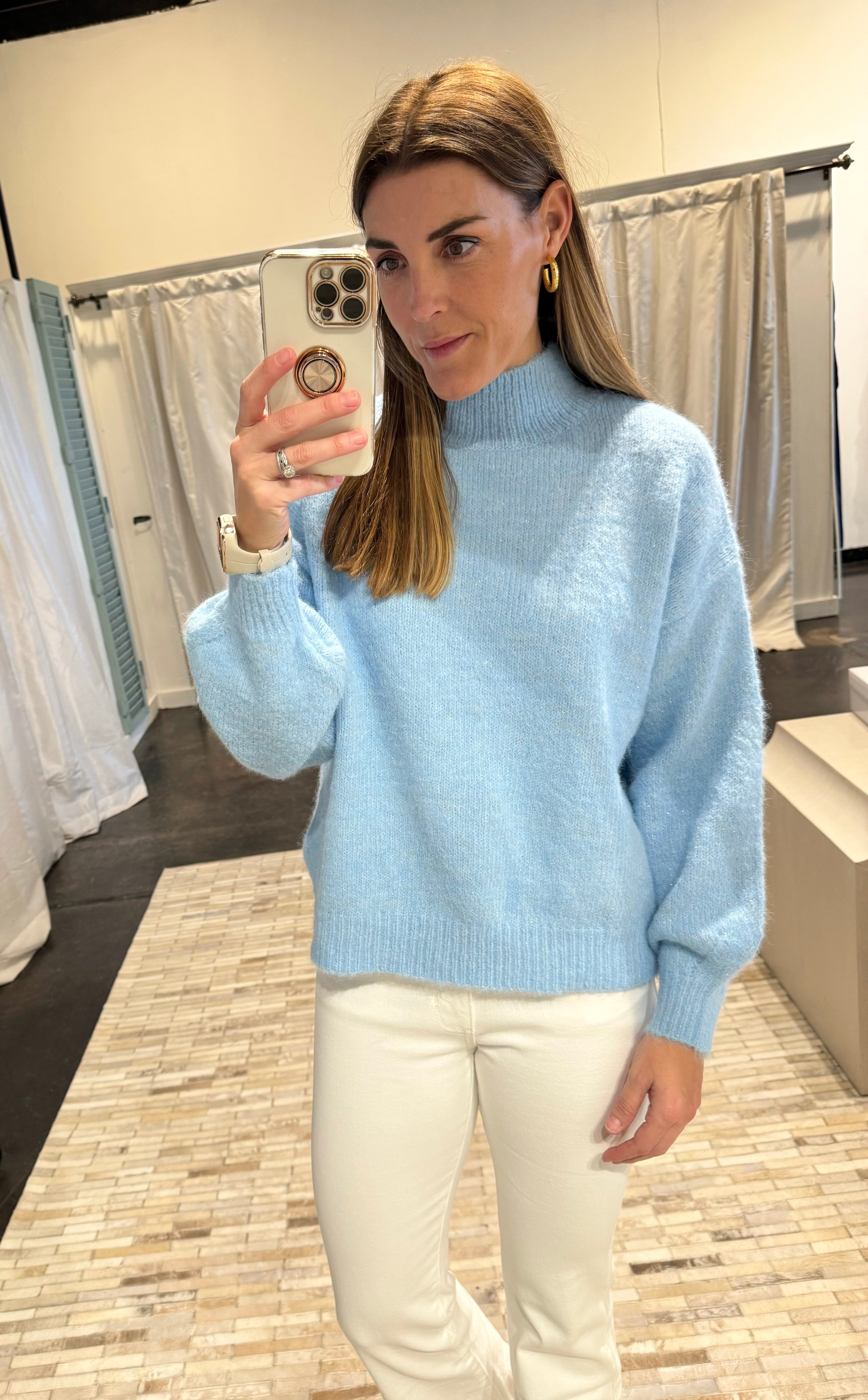 Sky blue sweater