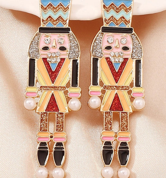 Jeweled Nutcracker Earring