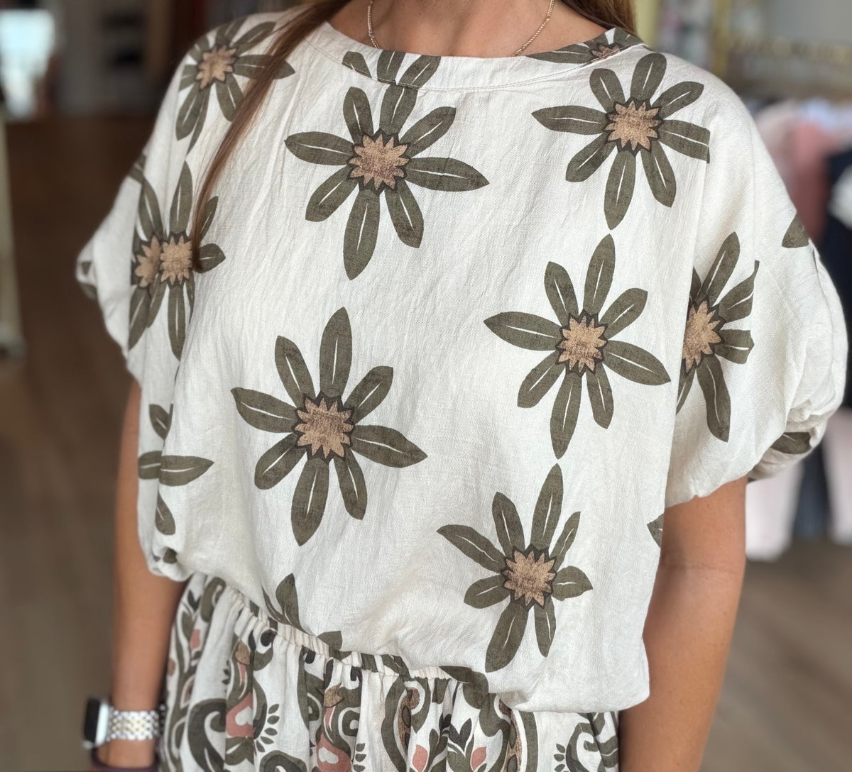 Olive Veil Set