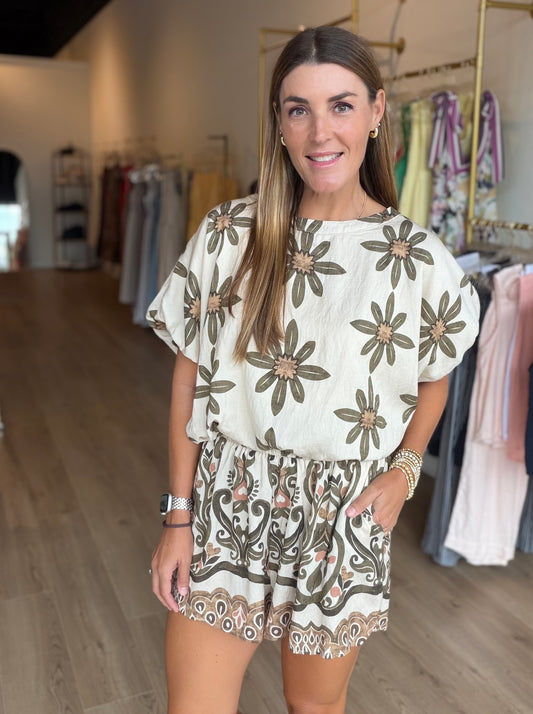 Olive Veil Set