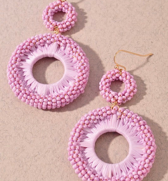 seed bead double circles