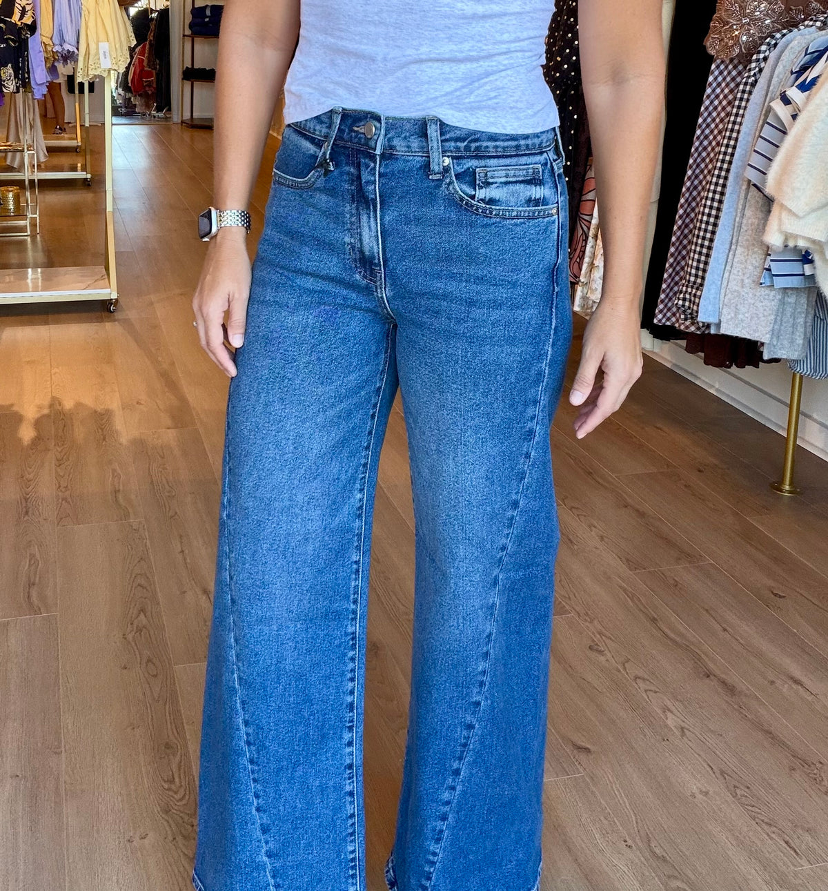 Twisted Seam Wide Leg