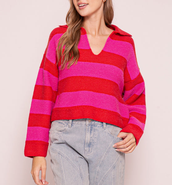 Cane Striped Sweater