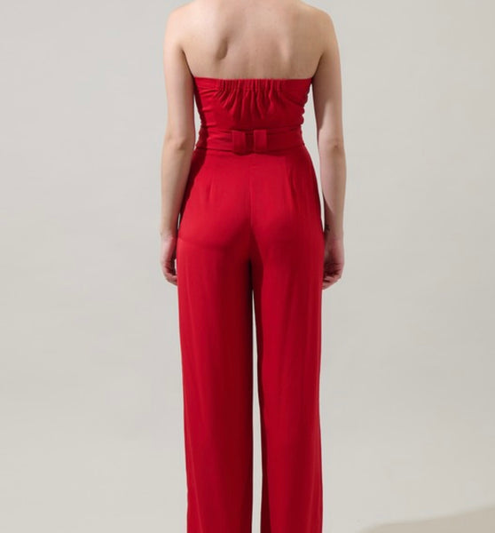 Madelyn strapless jumpsuit