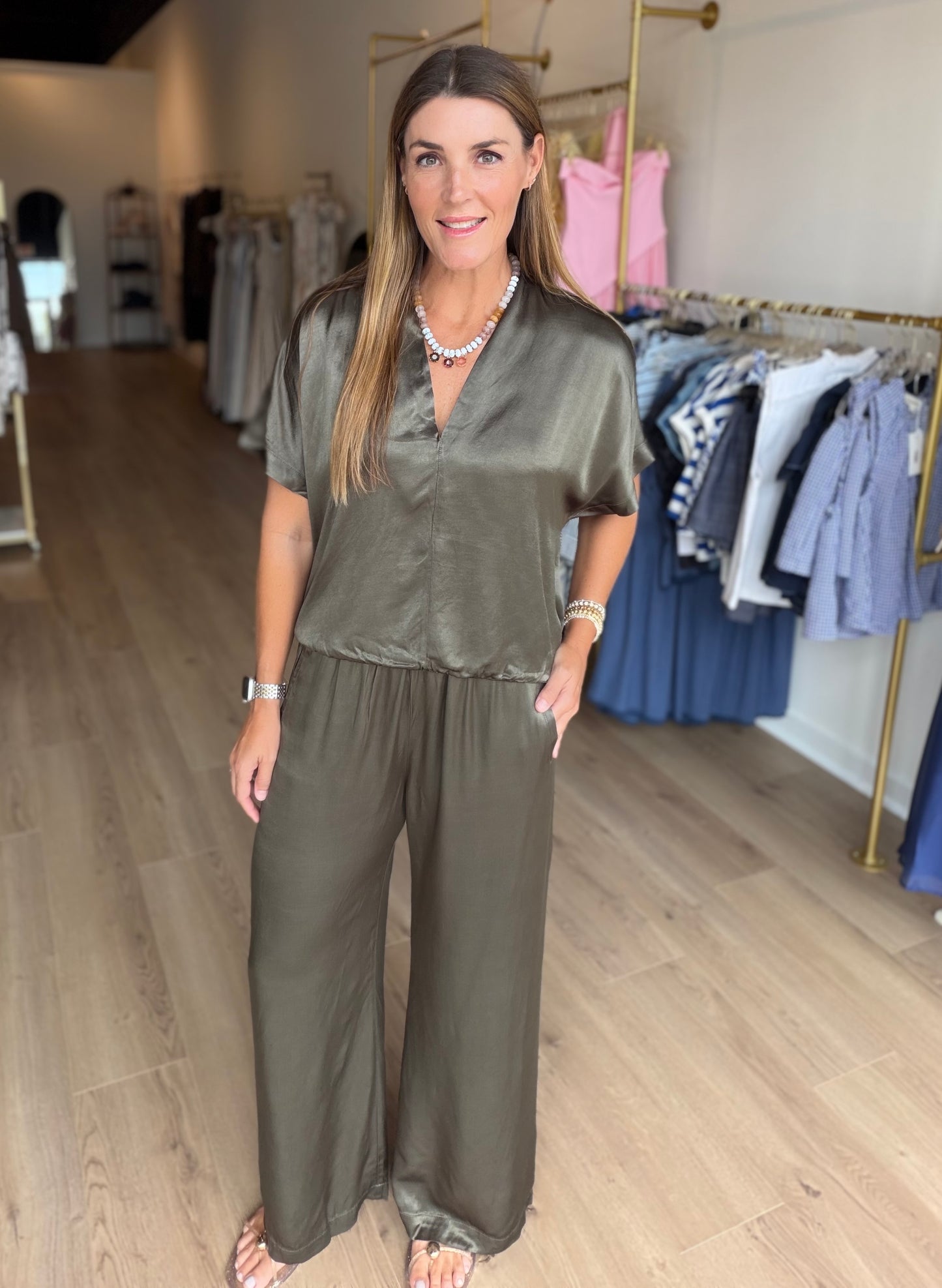 Satin Wide Pant
