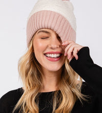 Two Tone Pom Beanie