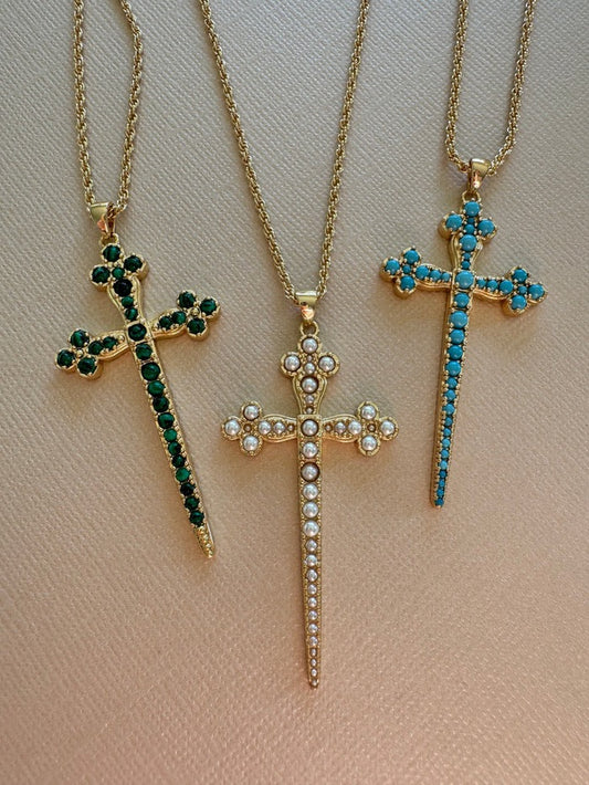 Athena Cross Necklace