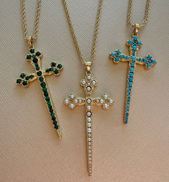 Athena Cross Necklace