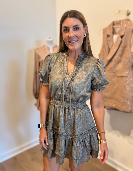 Golden Tapestry Dress