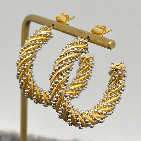 18k Plated Steel Twist