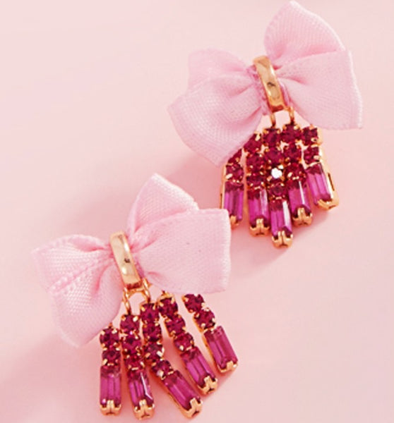 Rhinestone Fringe Earring