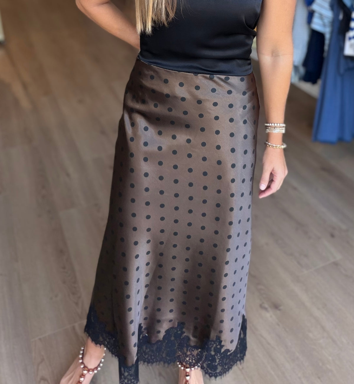 Polka & Lace Midi