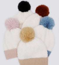 Two Tone Pom Beanie