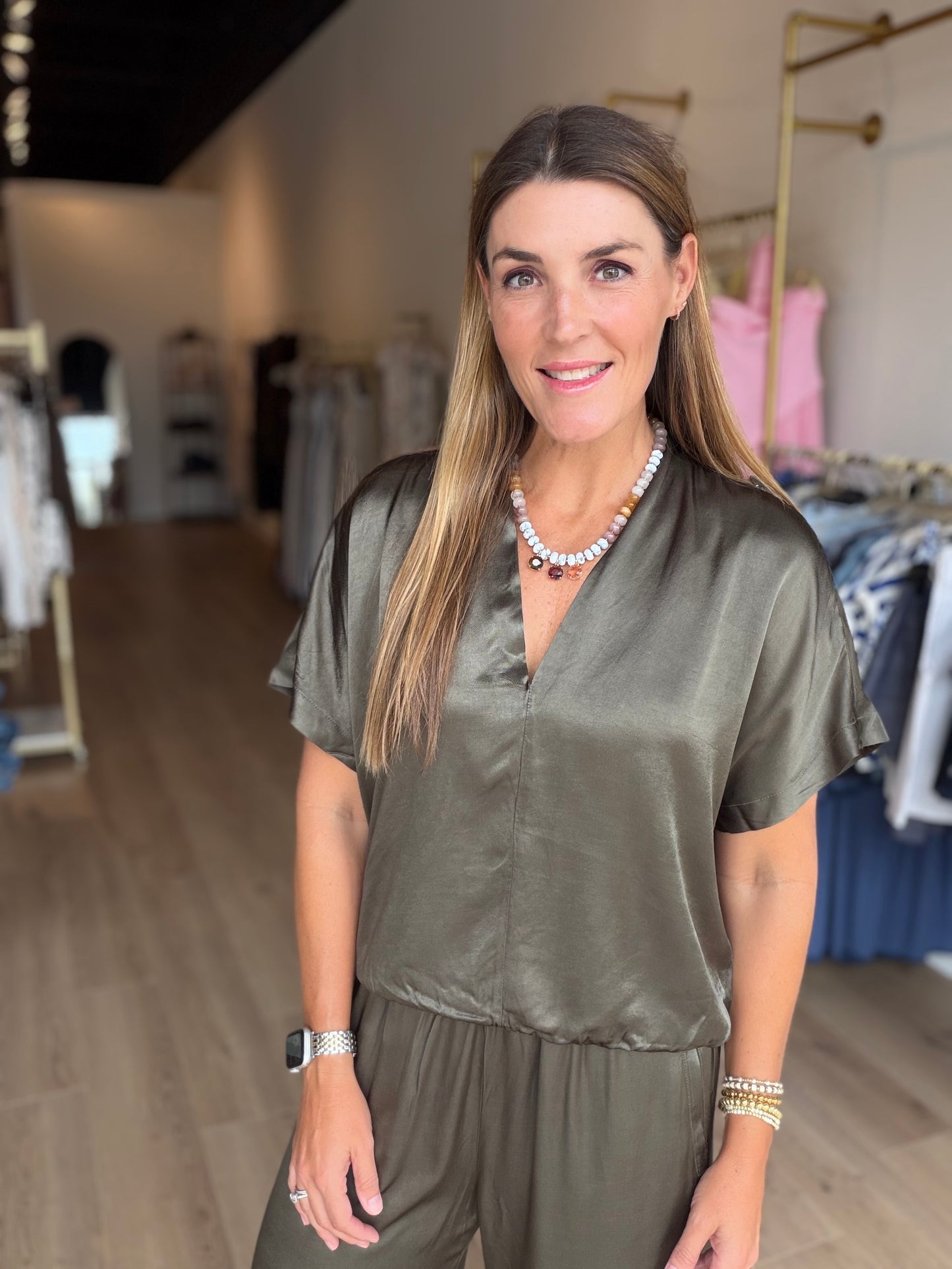 Satin Nola Blouse