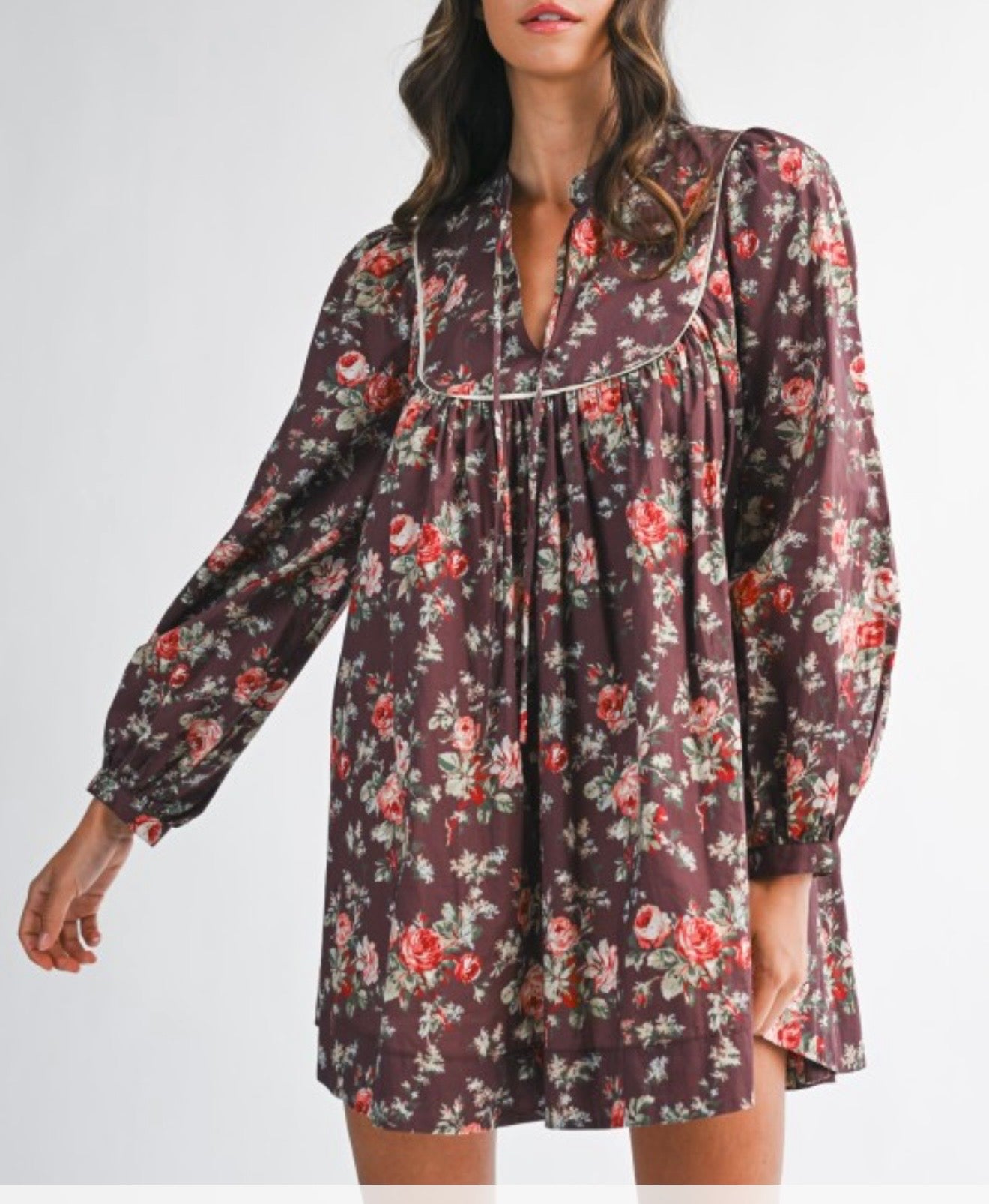 Floral Printed Mini Dress