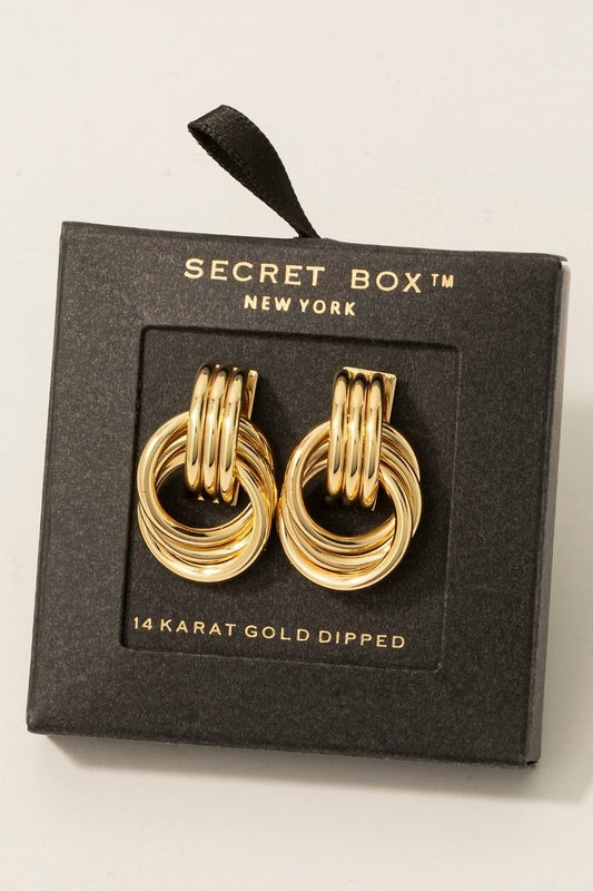 Box Gold Earring