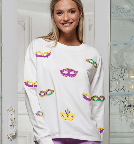 Mardi Mask Sweater