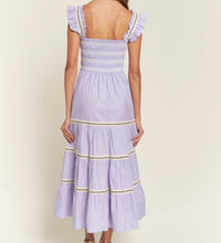 maxi lavender dress