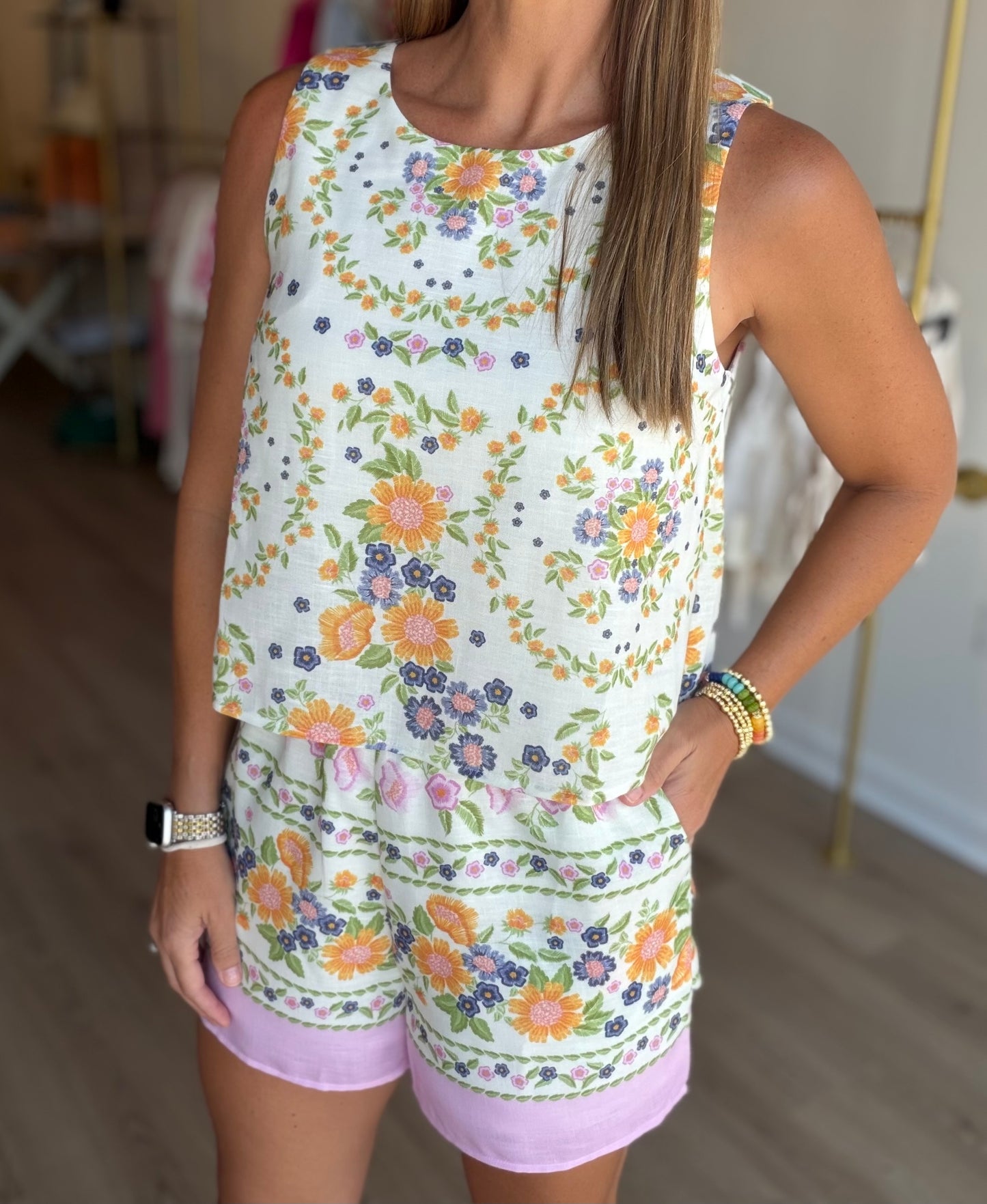Floral Layered Romper