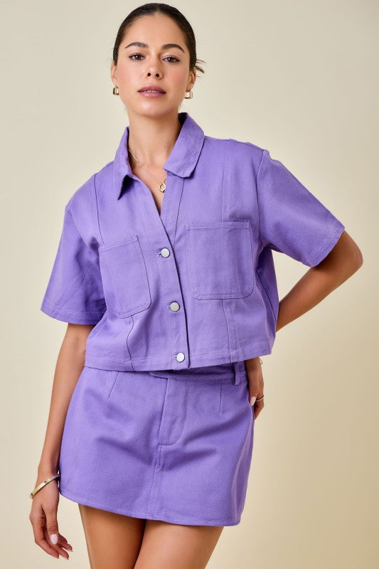 Gameday Denim Crop