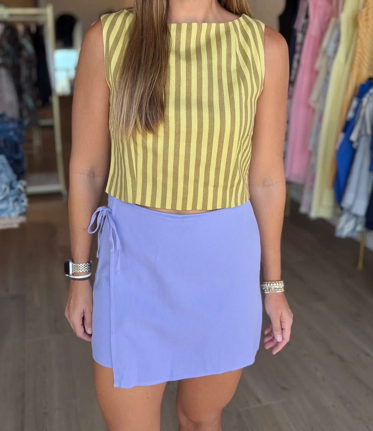Lavender Wrap Skort