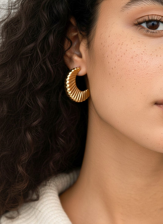 Crescent Moon Earring